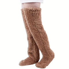 Fuzzy Leg Sock Winter Home Sleeping Socks