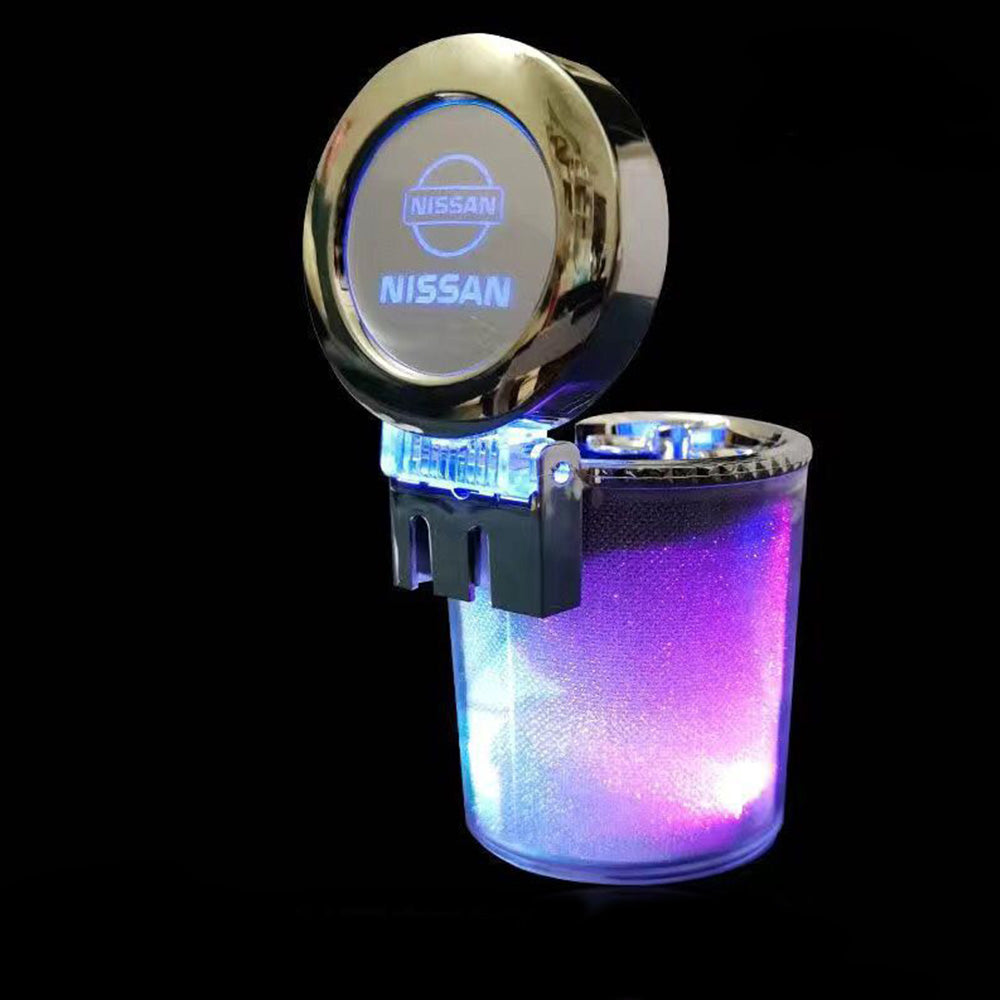 Car Ashtray with LED Light Car Interior Decoration