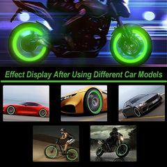 Universal Luminous Tire Valve Cap Set - Glow-in-the-Dark Light Luminous Stylish Accessories for Cars, Motorcycles, and Bikes