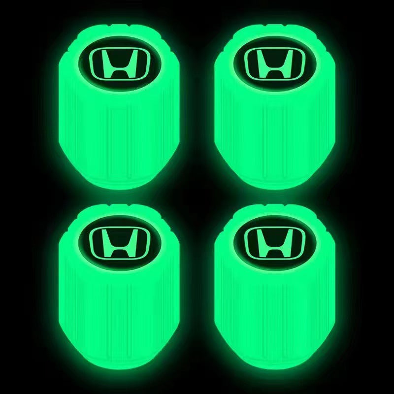 Universal Luminous Tire Valve Cap Set - Glow-in-the-Dark Light Luminous Stylish Accessories for Cars, Motorcycles, and Bikes