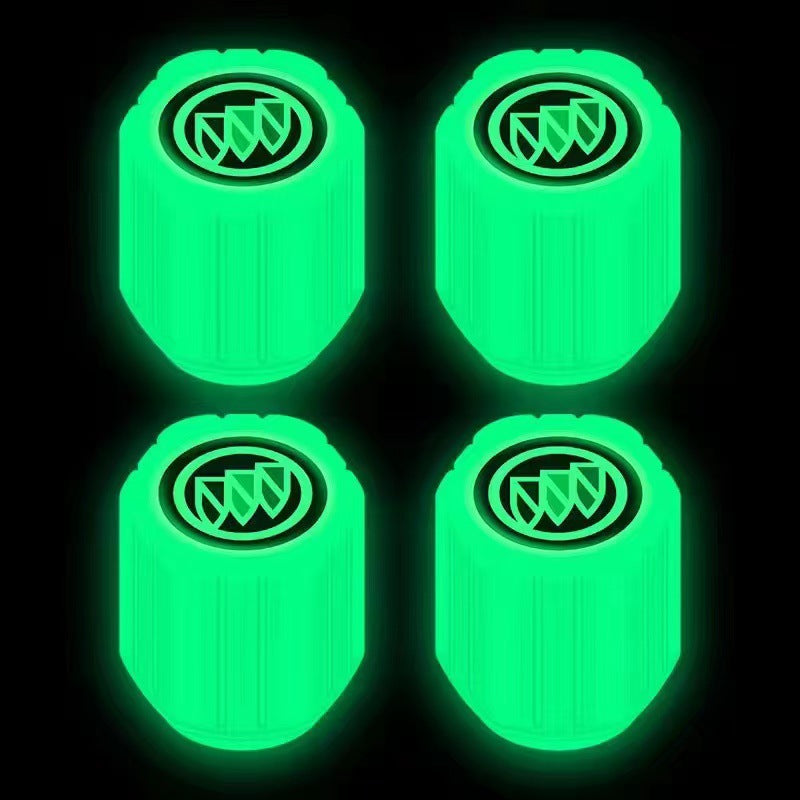 Universal Luminous Tire Valve Cap Set - Glow-in-the-Dark Light Luminous Stylish Accessories for Cars, Motorcycles, and Bikes