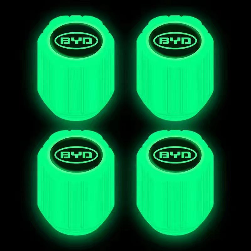 Universal Luminous Tire Valve Cap Set - Glow-in-the-Dark Light Luminous Stylish Accessories for Cars, Motorcycles, and Bikes