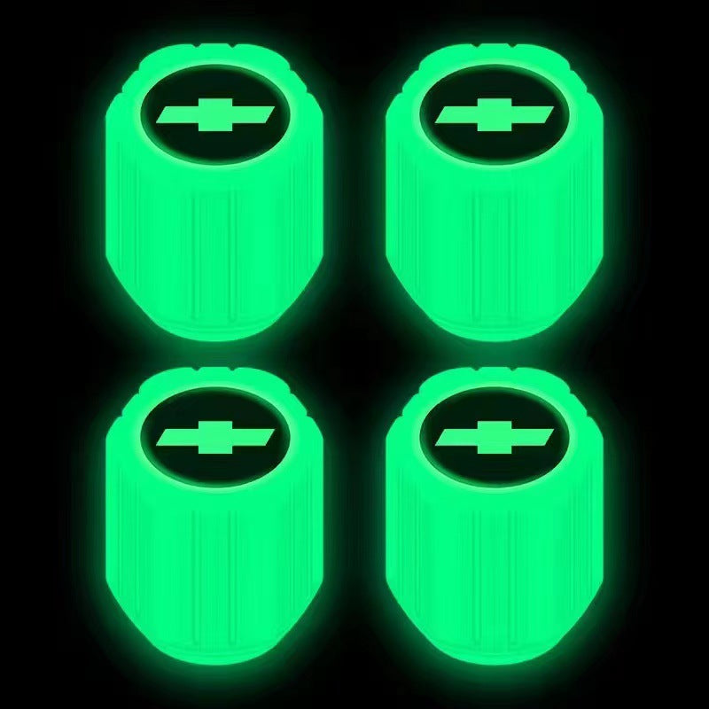 Universal Luminous Tire Valve Cap Set - Glow-in-the-Dark Light Luminous Stylish Accessories for Cars, Motorcycles, and Bikes