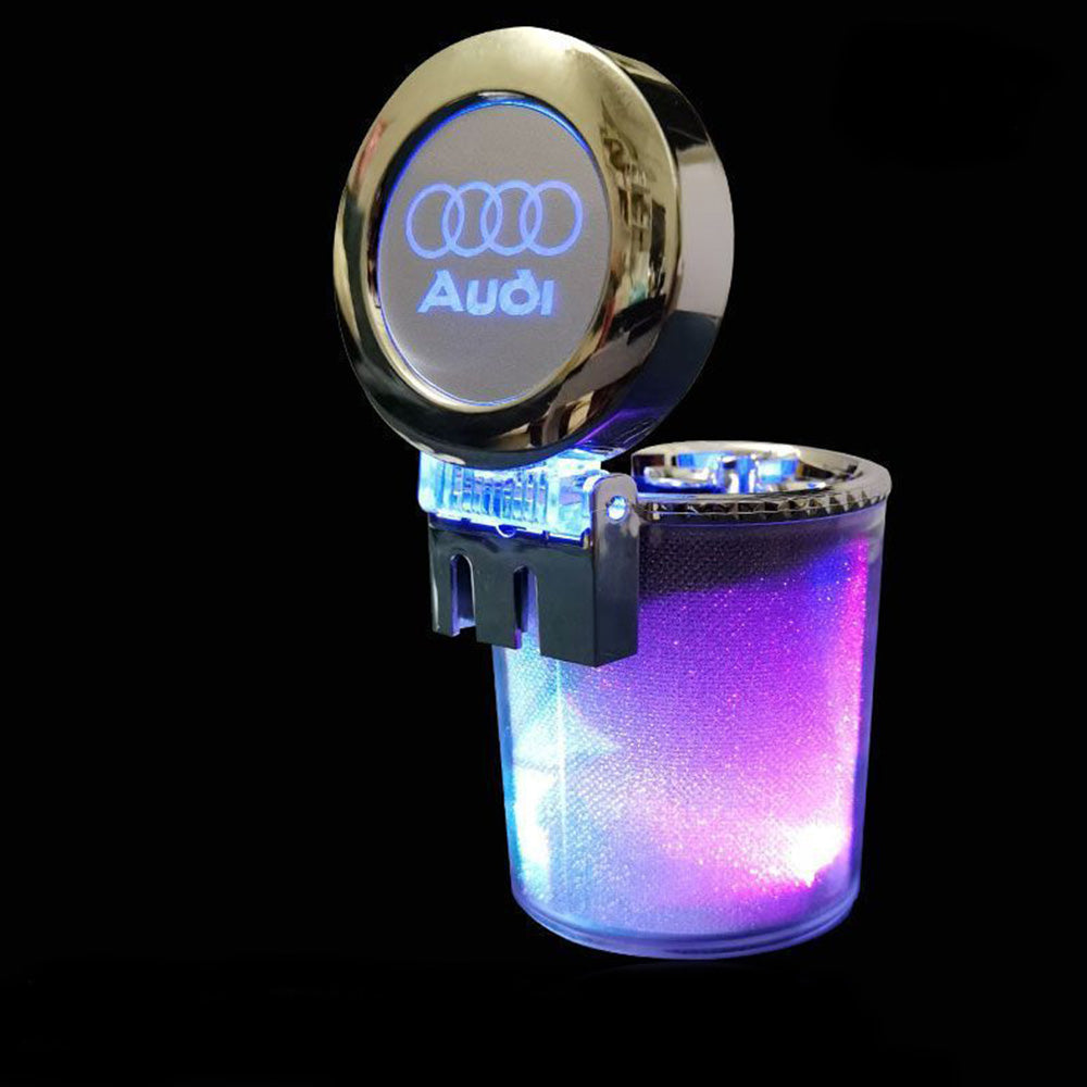 Car Ashtray with LED Light Car Interior Decoration